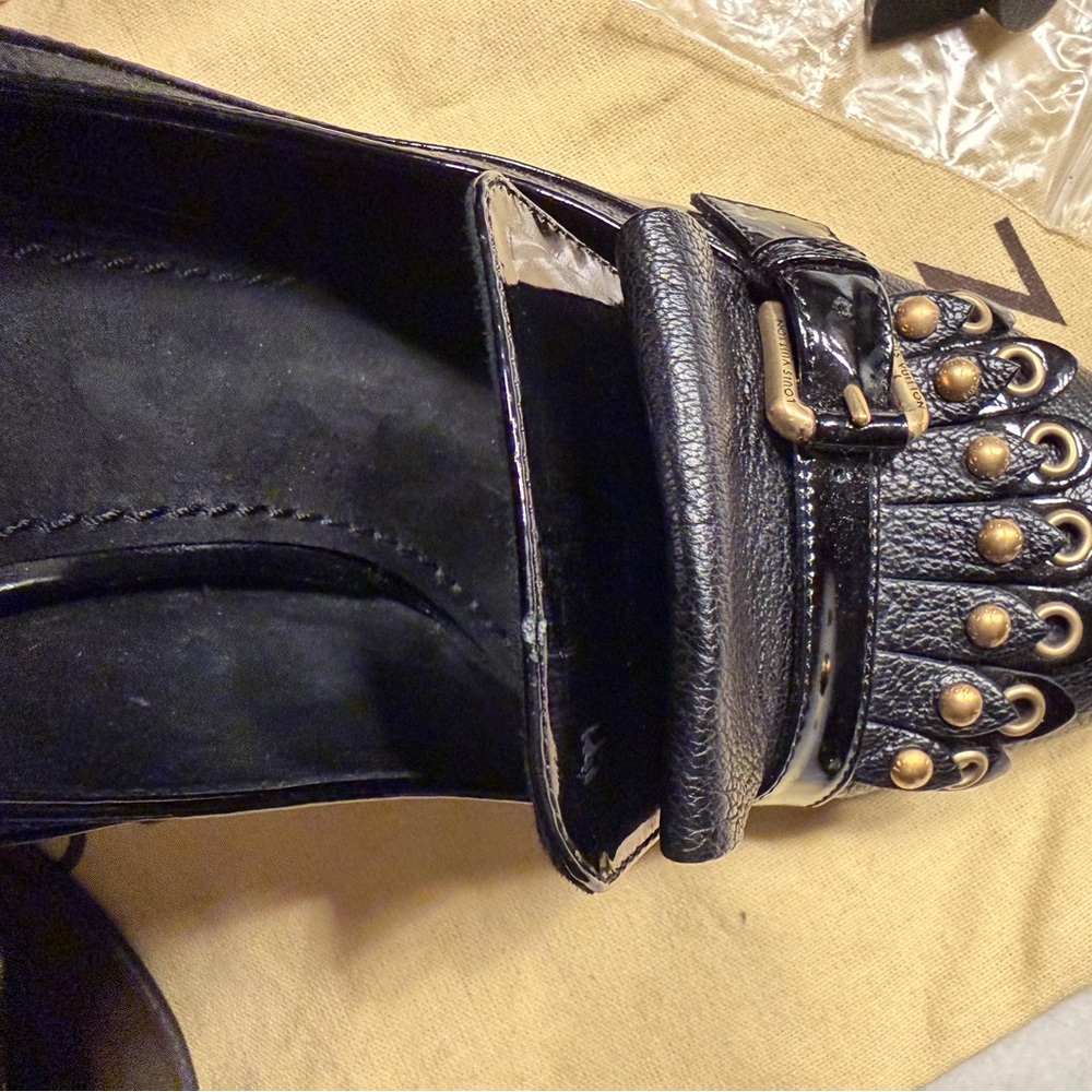 Vintage Louis Vuitton Black Heels- AUTHETICATED - Picture 9 of 15